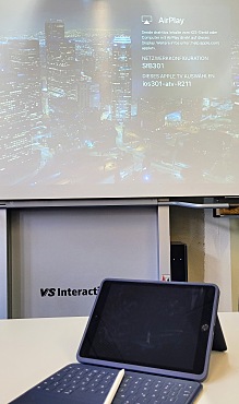iPad verbindet sich kabellos mit dem Smartboard