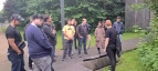 Exkursionsteilnehmer beim Bunker Valentin